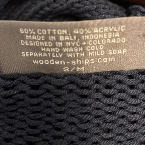 Wooden Ships LAKE LIFE Navy Sweater with White Words - Picture 9 of 16